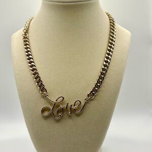 Gold LOVE necklace